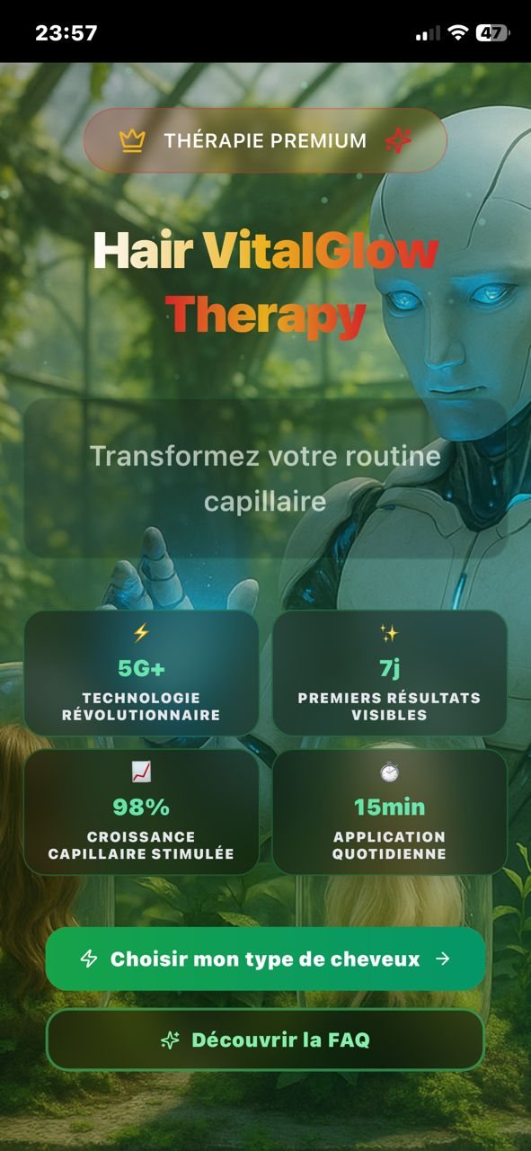 Programme Hair Therapy dans l'application N-hairAI